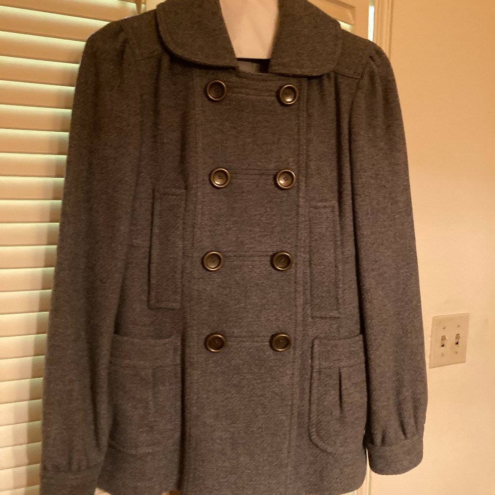 Marc by Marc Jacobs Size 2 Grey Wool Coat